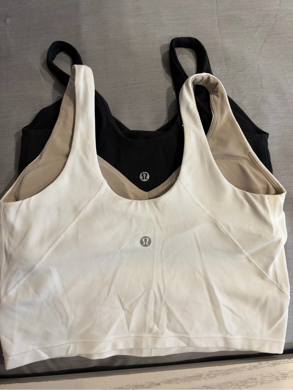 lululemon Align Sports Bras — Black & White